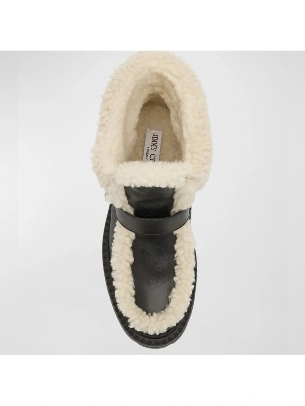 New Jimmy Choo Shea shearling-lined leather ankle boots $1,450 41